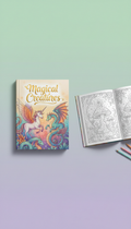 Magical Creatures Spiral-Bound Coloring Book