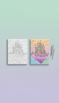 Dreamy Castles Sticker Coloring Book
