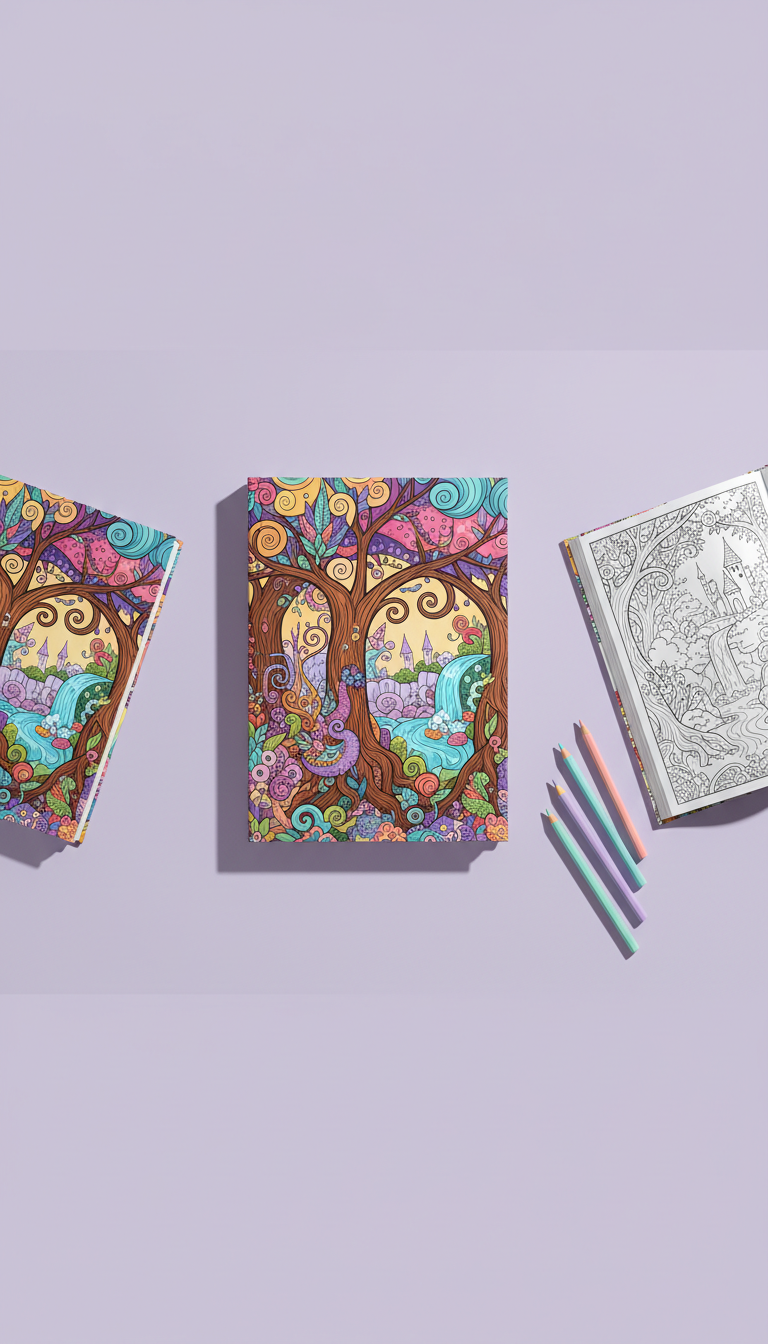 Fairytale Forest Softcover Coloring Book